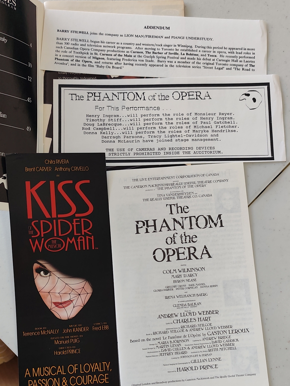 1992 Phantom Of The Opera Program - Picture 3 of 3